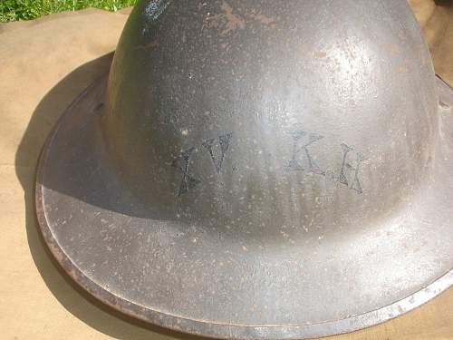 WW1 Officers Steel Brodie Helmet from the carboot