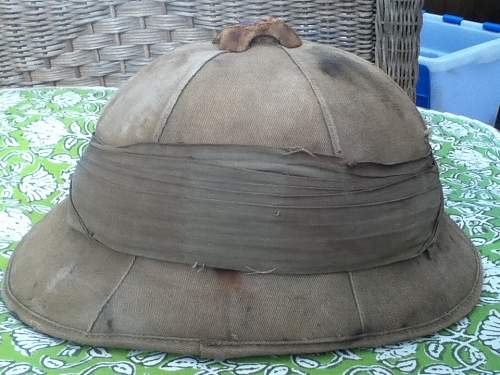 South African pith helmet