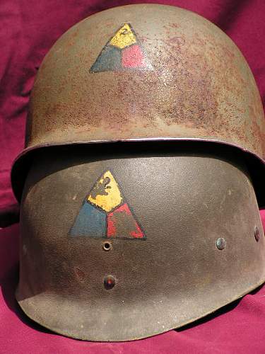 Helmet Of Pvt. Howard Radford 2nd Armored