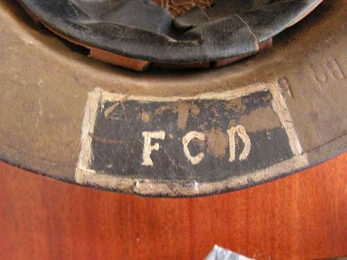 Combination Helmet Display WWI Doughboy &amp; Captured German