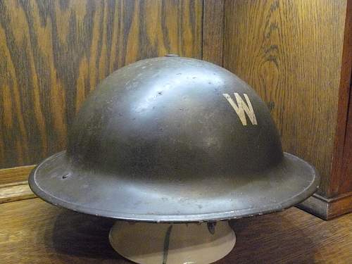 Canadian 1941 DATED MkII  Wardens helmet