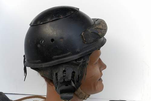 WW2 British &amp; Canadian Helmets, Crash, &amp; Helmets, Steel, Royal Armoured Corps.