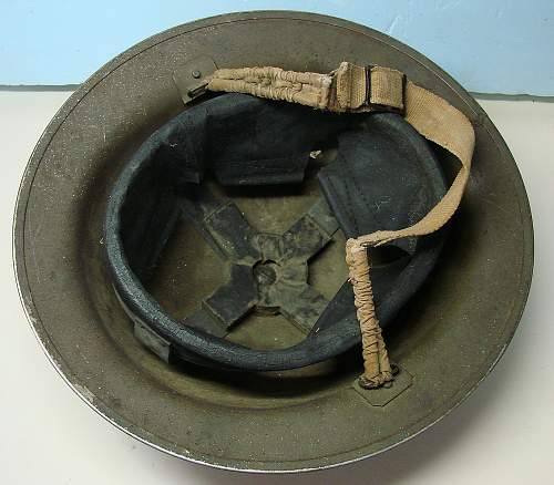 WWII British or Canadian helmet? ----Help requested. Photos attached.
