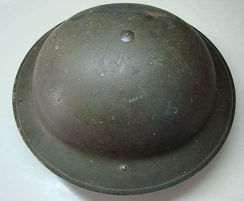 WWII British or Canadian helmet? ----Help requested. Photos attached.