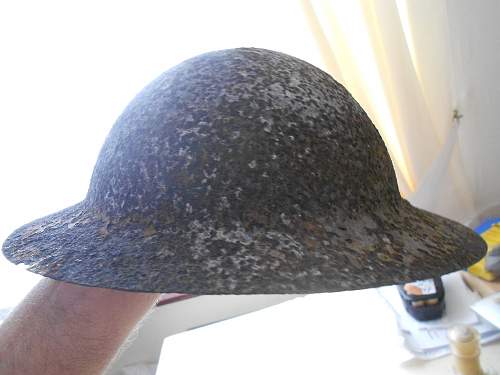 WW2 Mk1* converted from WW1 helmet