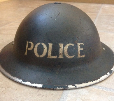 POLICE MKII 1939 dated helmet.