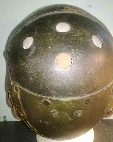 Tankers Helmet  with only a &quot;7&quot; marked - Original?