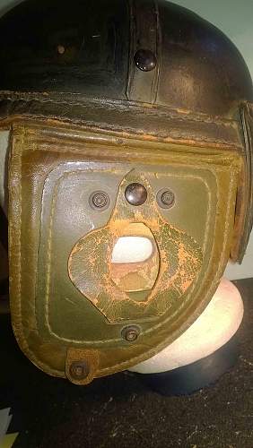 Tankers Helmet  with only a &quot;7&quot; marked - Original?