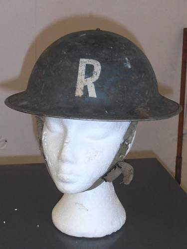 &quot;R&quot; MKII Helmet 1941 dated.