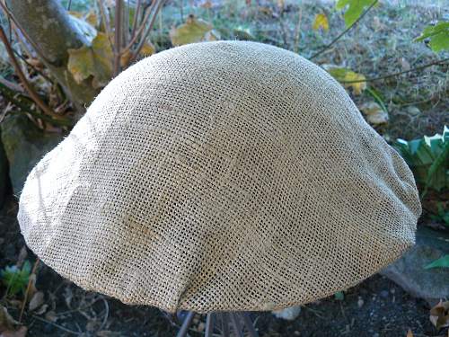 Hessian helmet cover