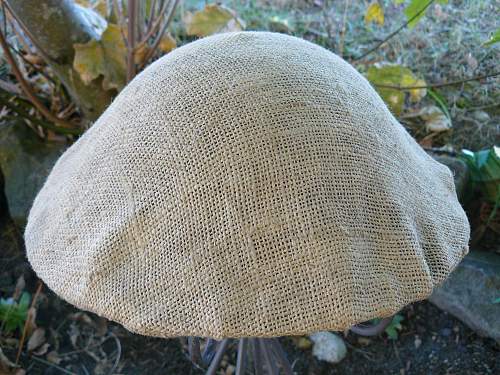 Hessian helmet cover