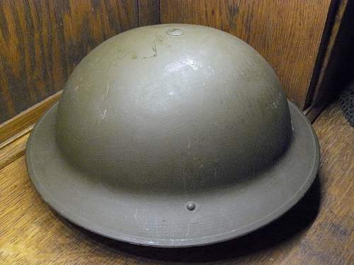 A trio of Canadian Mk II helmets