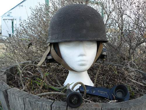 WW2 British &amp; Canadian Helmets, Crash, &amp; Helmets, Steel, Royal Armoured Corps.