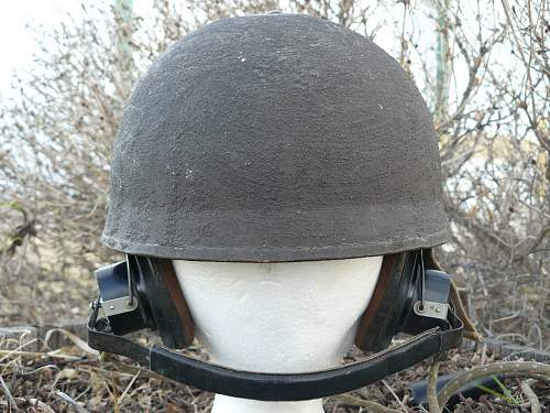 WW2 British &amp; Canadian Helmets, Crash, &amp; Helmets, Steel, Royal Armoured Corps.