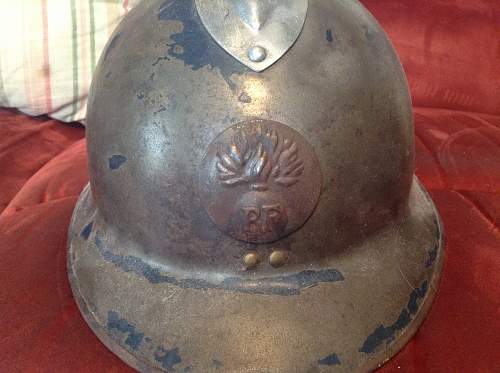 Three French helmets. M-26 Adrians, WW2? Dating?