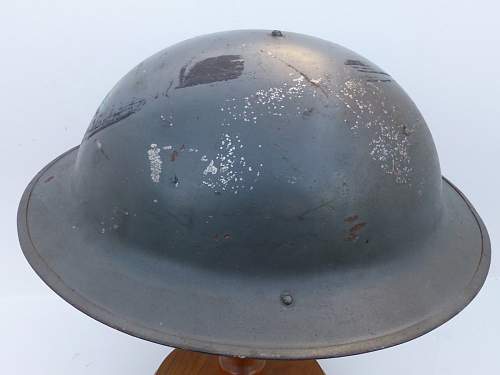 Factory air raid wardens helmet?