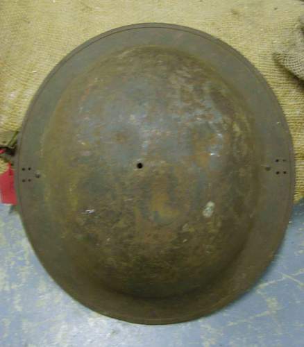 British helmet- what are the holes for?