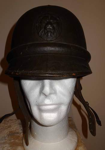 Belgian Army Dispatch Rider motorcyclist helmet ww2