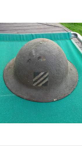 3rd inf painted ww1 helmet