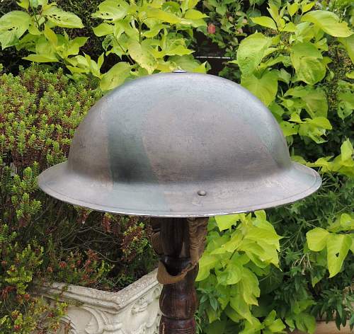 Camouflaged MKII Brit helmet