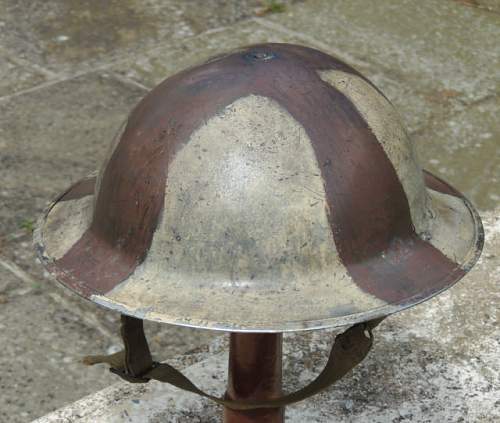 Camouflaged MKII Brit helmet