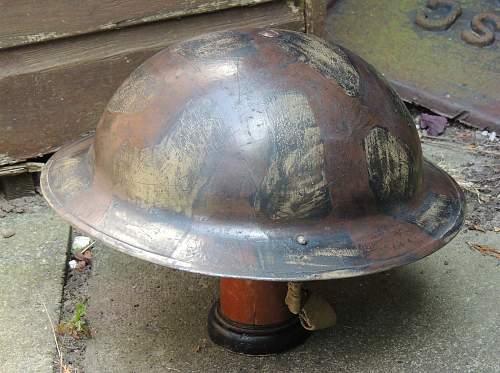 Camouflaged MKII Brit helmet