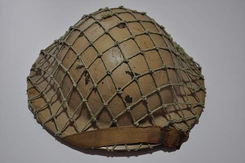 British helmet with net