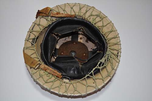 British helmet with net