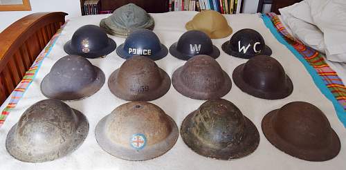 mkII (&amp;mkI or earlier) Helmets Steel, British &amp; Commonwealth, show yours