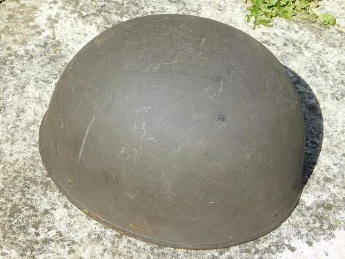 A black painted british Dispatch riders helmet?