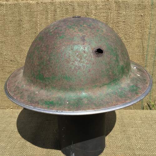 British semi relic helmet.