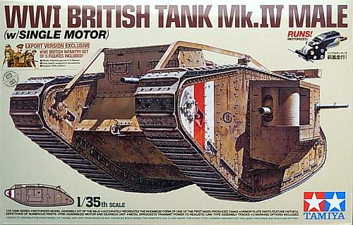 Tamiya WW 1 British Tank Mk.IV Male 1:35  Scale build