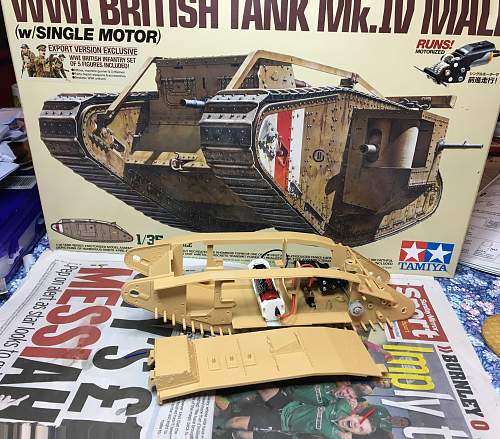 Tamiya WW 1 British Tank Mk.IV Male 1:35  Scale build