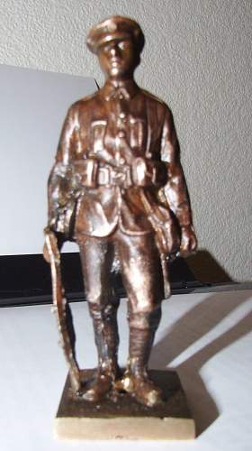 Bronze WW1 British soldier