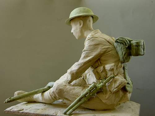 WW1 British Rifleman,1916 latest sculpture !