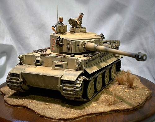 Tamiya 1/35th scale Tiger 1 initial production, Africa 1942.