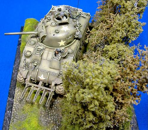 1/48th U.S. M4 Sherman with hedge plough, Normandy 1944.