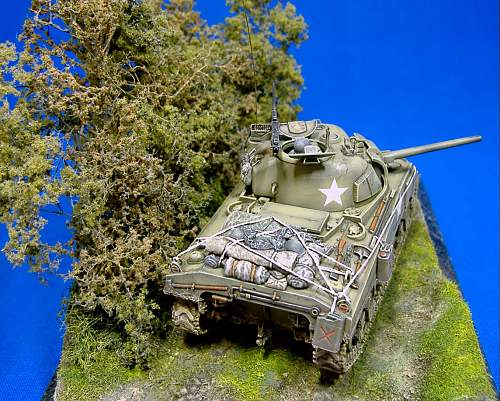1/48th U.S. M4 Sherman with hedge plough, Normandy 1944.
