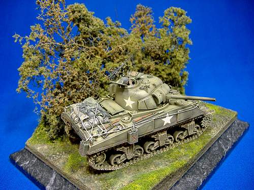 1/48th U.S. M4 Sherman with hedge plough, Normandy 1944.