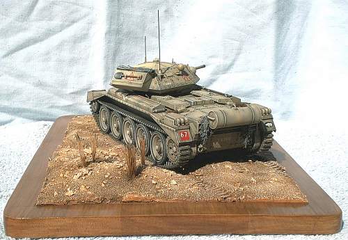 1/35th scale British Crusader mk II, North Africa.