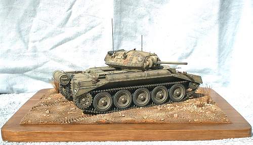 1/35th scale British Crusader mk II, North Africa.