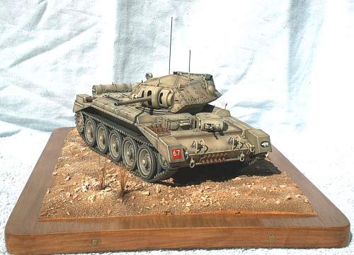 1/35th scale British Crusader mk II, North Africa.