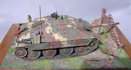 Hetzer Tank destoyer, 1/48 scale.