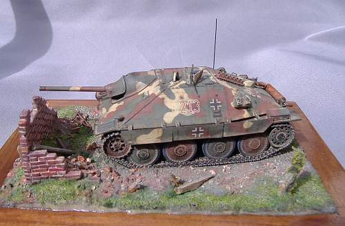 Hetzer Tank destoyer, 1/48 scale.