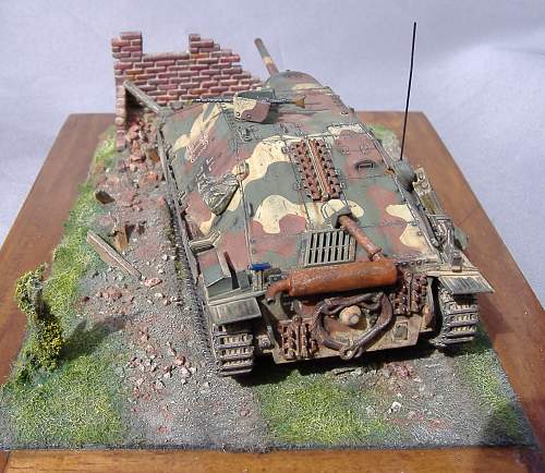 Hetzer Tank destoyer, 1/48 scale.