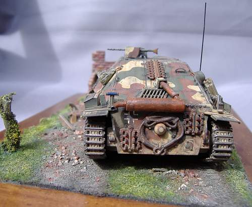 Hetzer Tank destoyer, 1/48 scale.