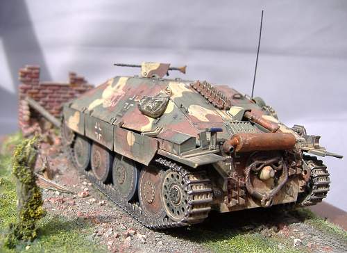 Hetzer Tank destoyer, 1/48 scale.