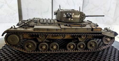 1/35 scale British Valentine in Soviet service, lend lease tank.