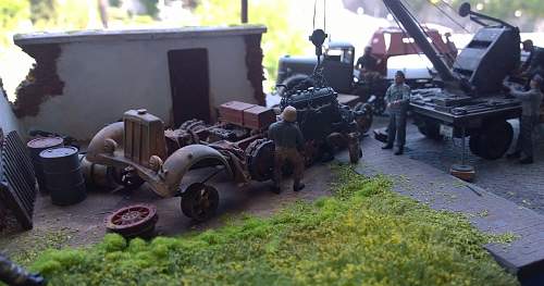 German Field maintenance in 1/35