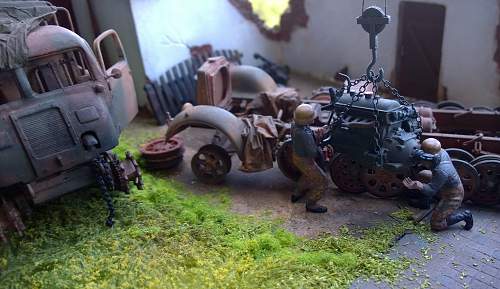 German Field maintenance in 1/35